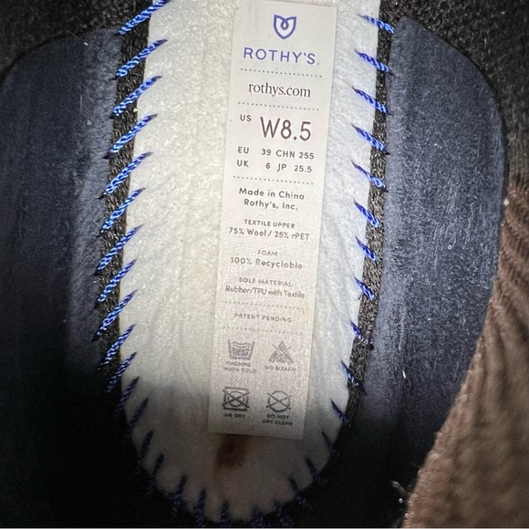 Rothy’s Coco Brown Merino Wool Blend Ankle Boots Booties Size 8.5 - Picture 10 of 10